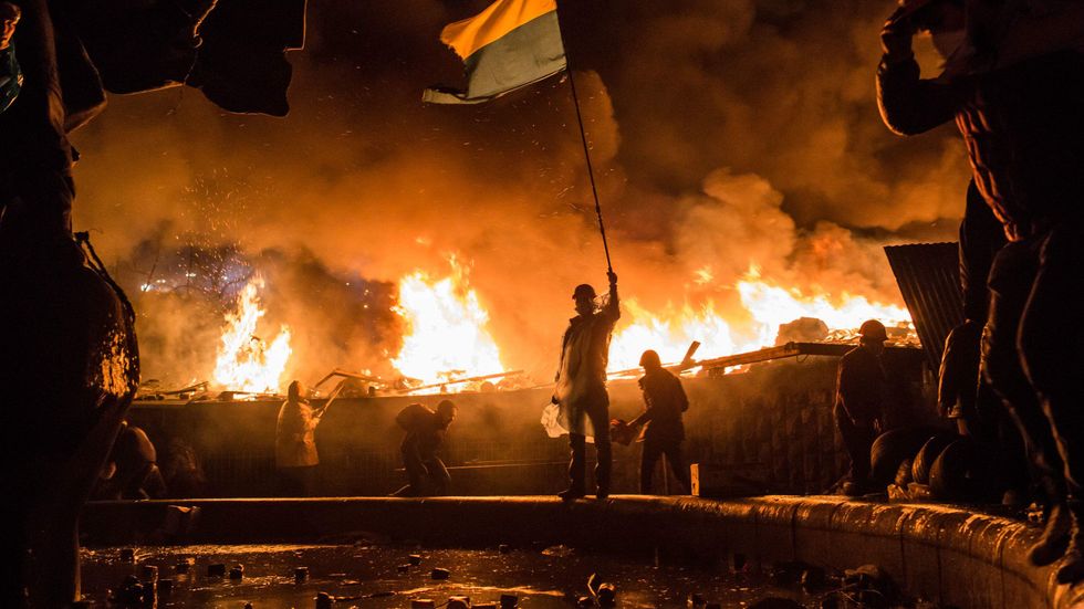 Ukraine gave up its nukes at America's urging, leaving them powerless to stop Russia