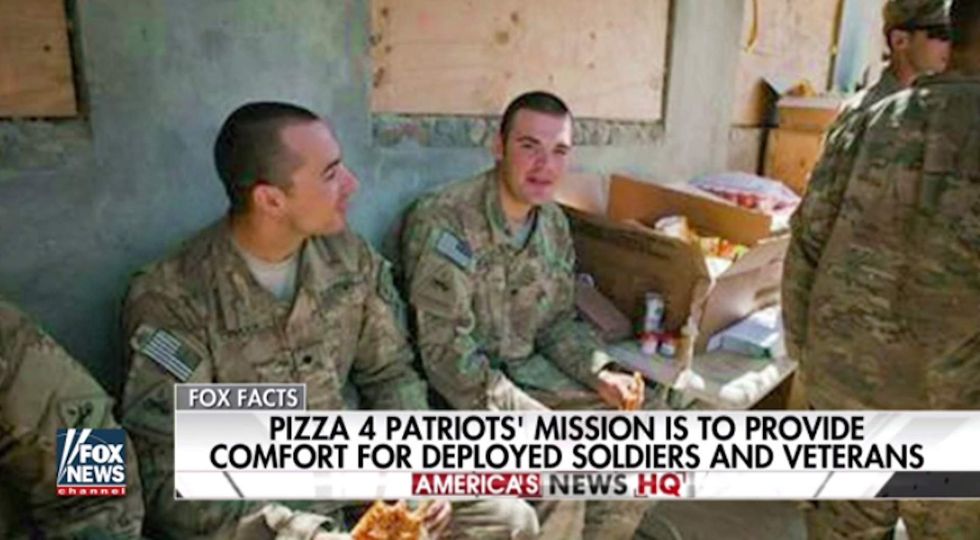 Pizzas 4 Patriots' brings a little Super Bowl surprise to soldiers overseas