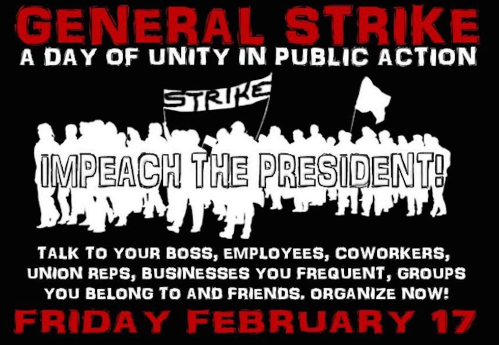 Nationwide strike against Trump planned for February 17 gains traction