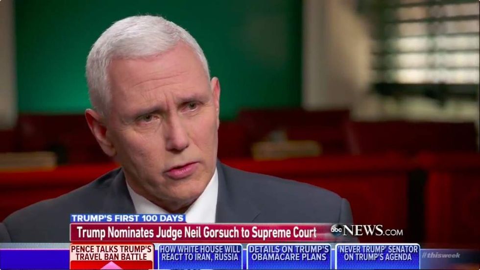 Pence says judge ‘certainly’ has the right to stop Trump’s travel ban