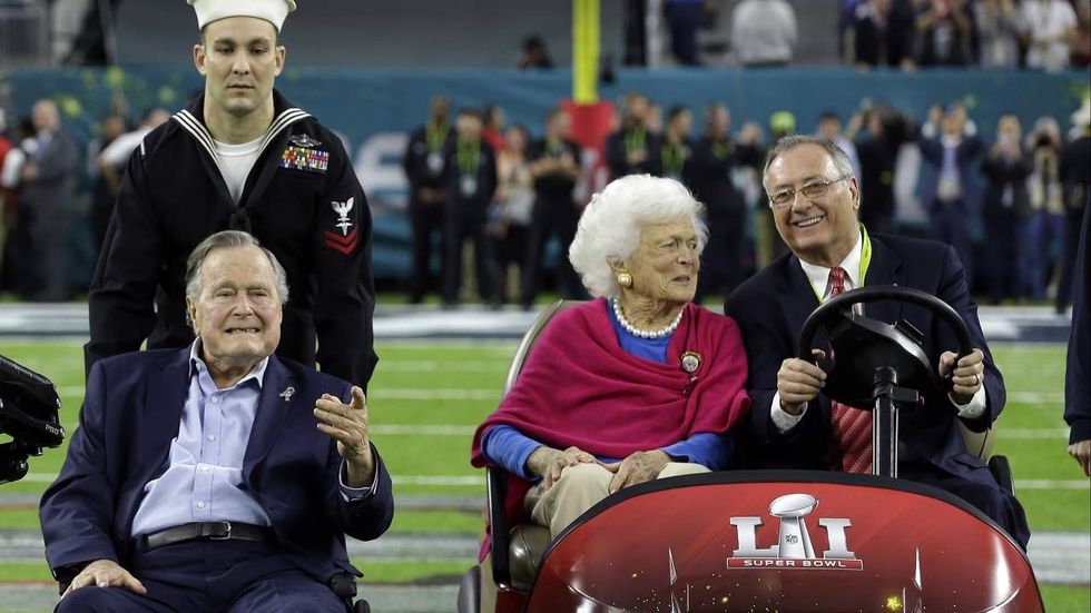 Left to wonder if the iconic Super Bowl coin toss was great or sad with former President Bush