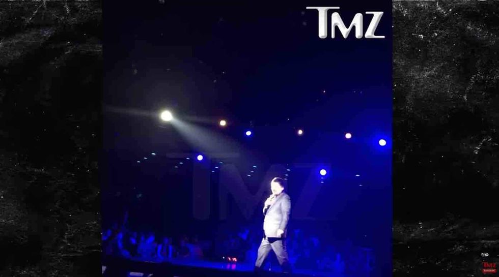 Bye!': Comedian George Lopez singles out audience member offended by racial joke