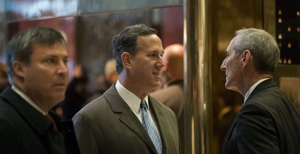 Rick Santorum believes he knows the real reason Trump isn't tweeting about the Quebec attack