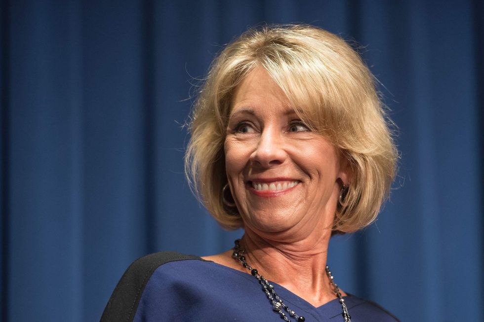 Betsy DeVos outsmarted protesters by cleverly using other door, gaining access to the school