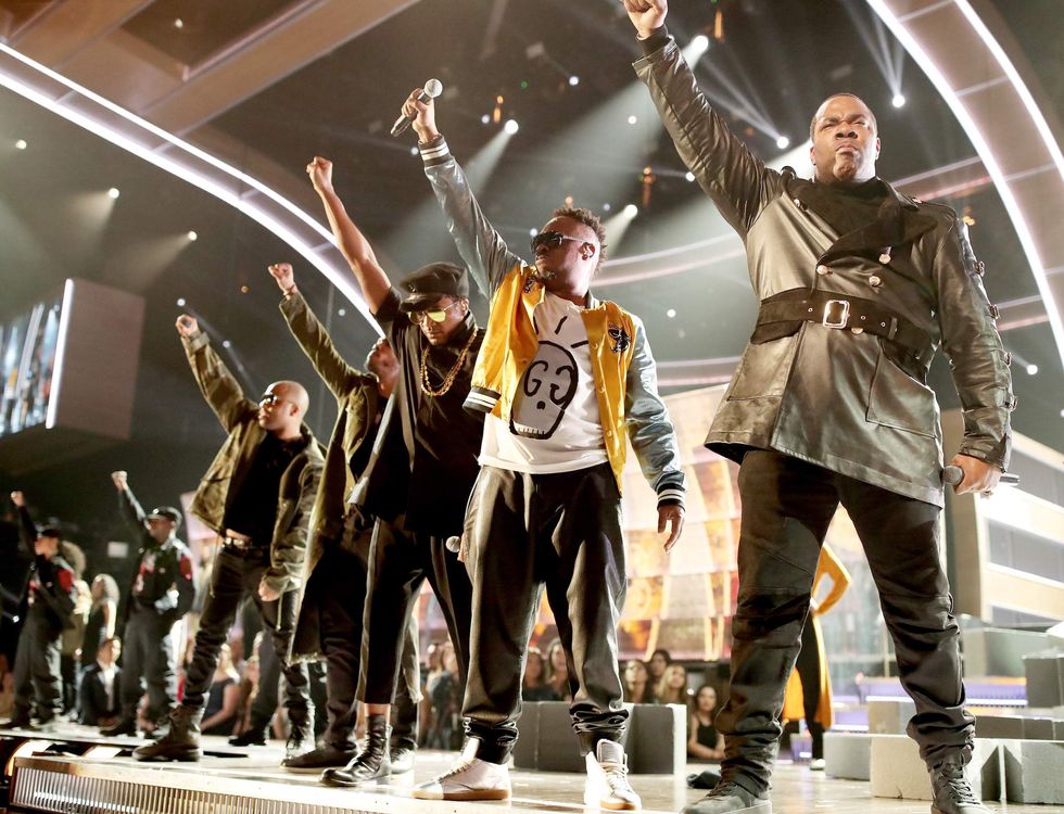 Rapper Busta Rhymes slams Trump as 'President Agent Orange' during fiery Grammys performance