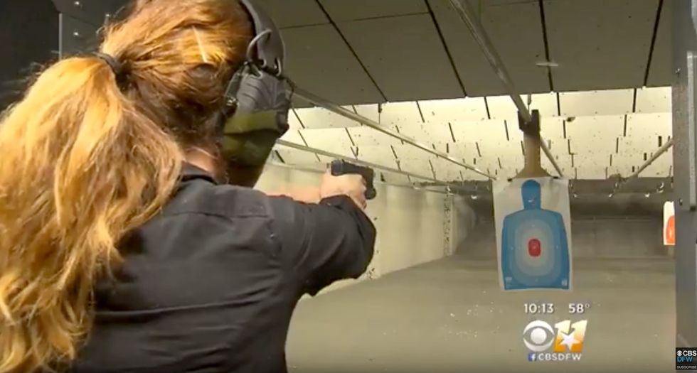 Couples opt for gun range romance at unique Valentine's Day dating event