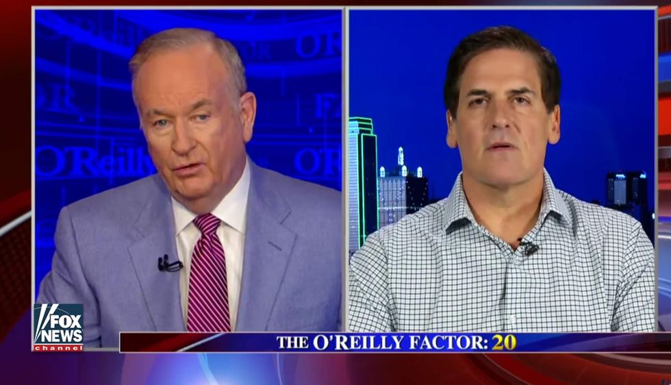 Watch: Bill O'Reilly spars with Mark Cuban over Trump's 'lack of leadership' and 'inconsistency