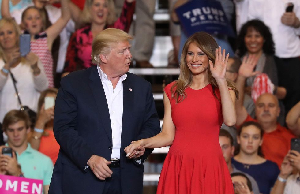 Melania Trump opens Florida rally with the Lord's Prayer — then liberals & atheists bash her for it