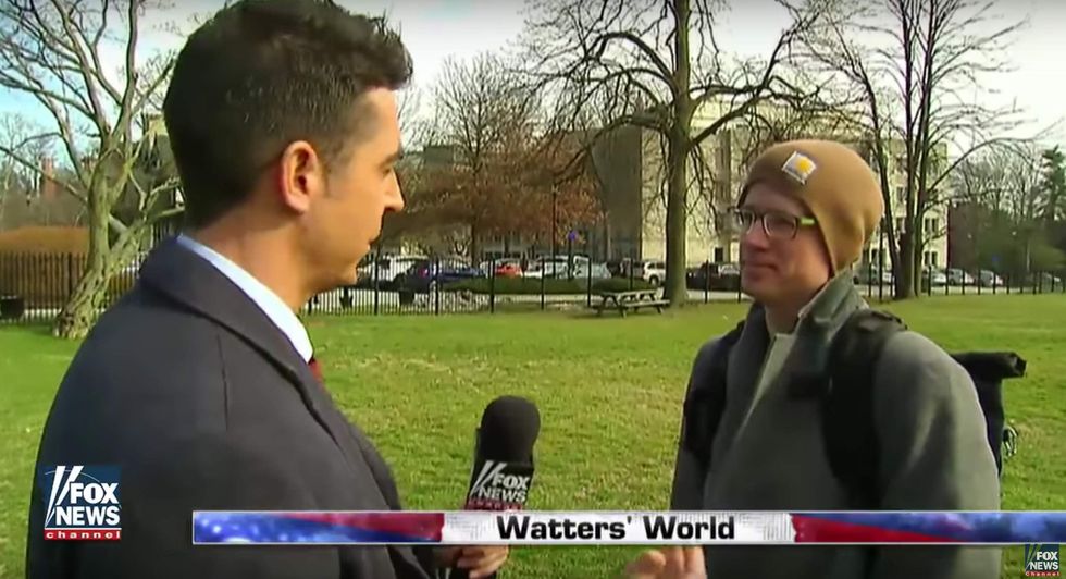 Jesse Watters confronts anti-Trump professor who bashed Trump & white people in classroom