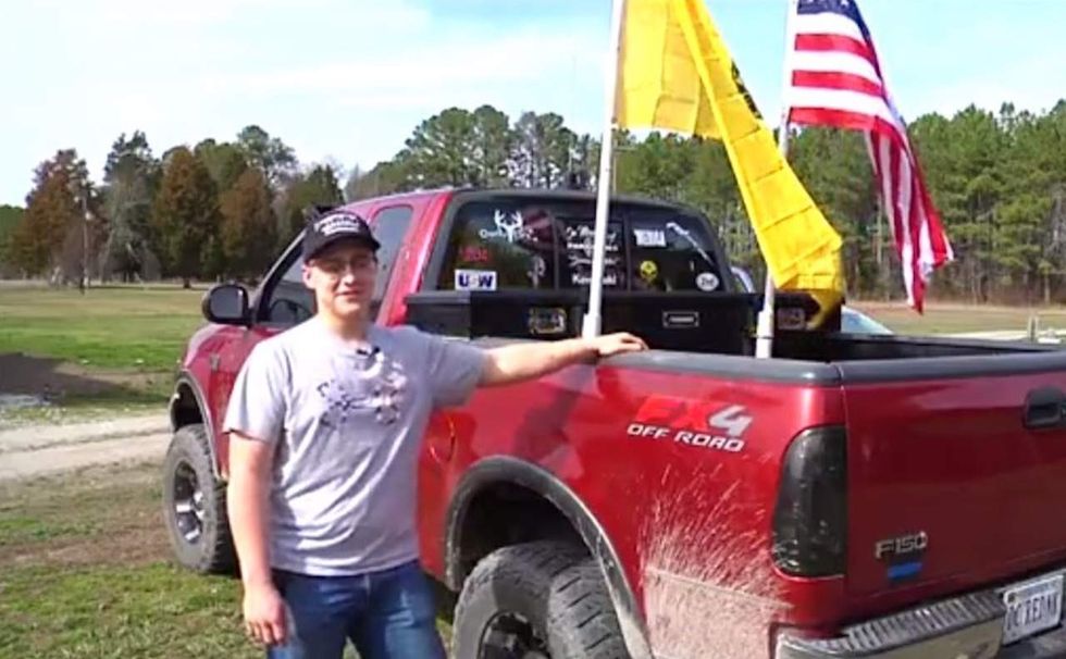 School forced two students to remove US flags from trucks. Here's what fellow students do next day.