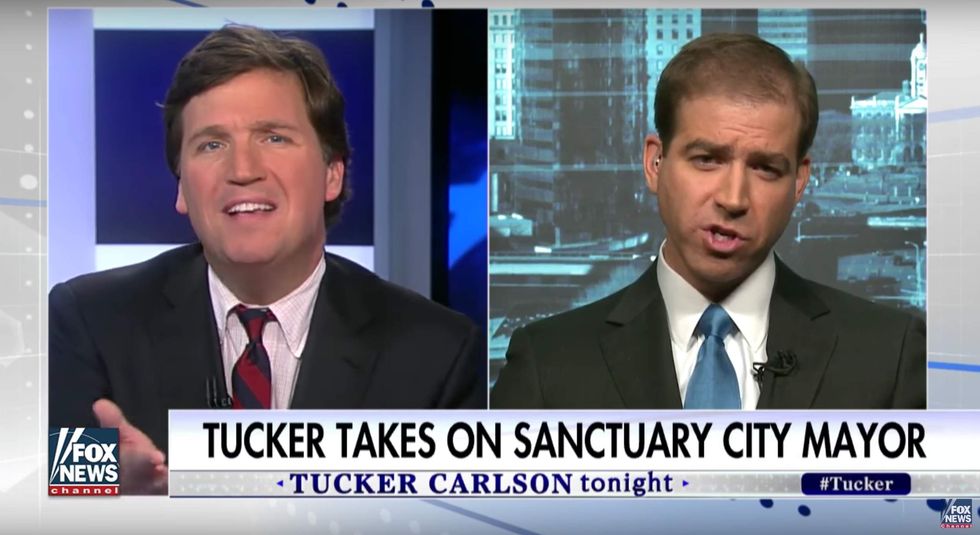 Tucker Carlson scolds defiant liberal Connecticut mayor for his 'sanctuary city' policy