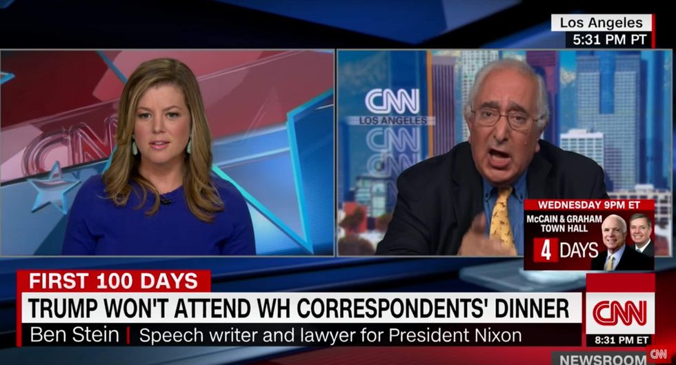 Watch: Ben Stein destroys CNN for constantly bashing Trump during live interview on CNN