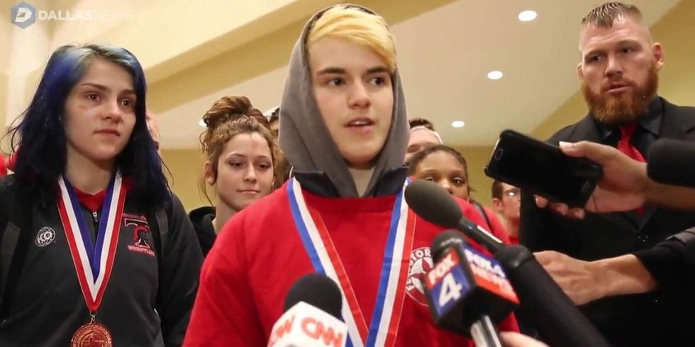 Transgender teenager taking testosterone wins Texas state girls' wrestling tournament