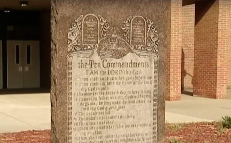 School district to remove Ten Commandments monument after atheist mom's lawsuit