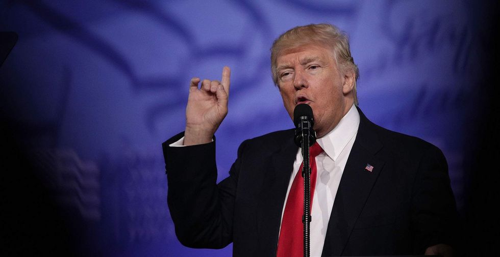 Trump says he just gave the Democrats a new three-word slogan