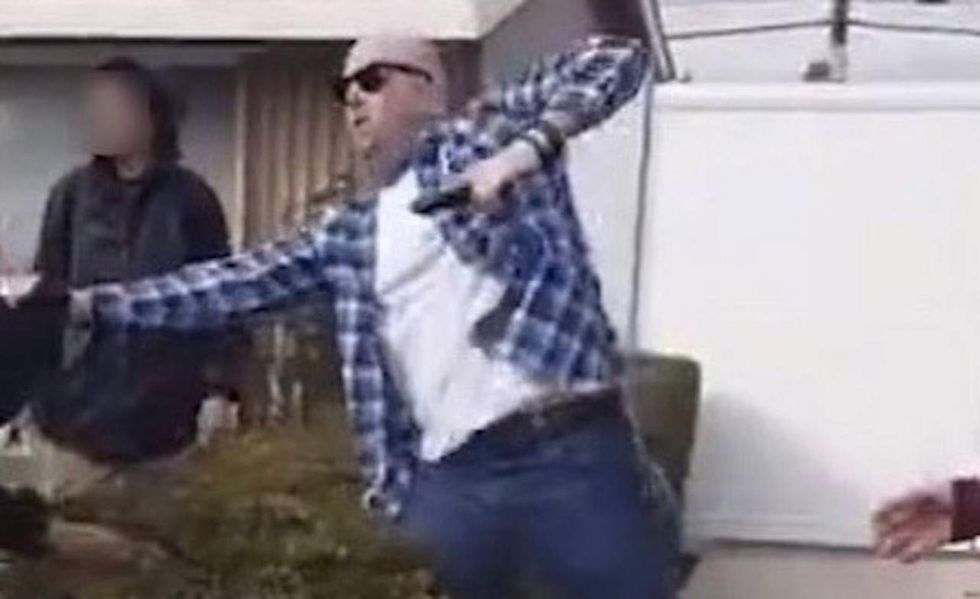 Off-duty cop who fired gun after youths attacked him for detaining boy, 13, is identified