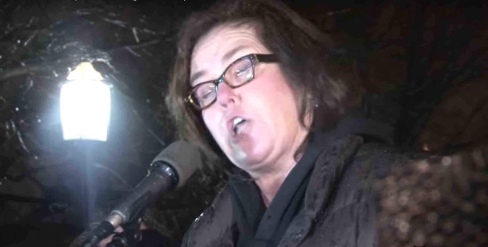 Watch: Rosie O'Donnell comes unhinged, rails against Trump in protest outside the White House