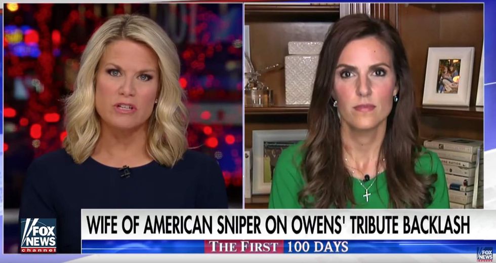 American Sniper' widow says Michael Moore's words make her sick to her stomach