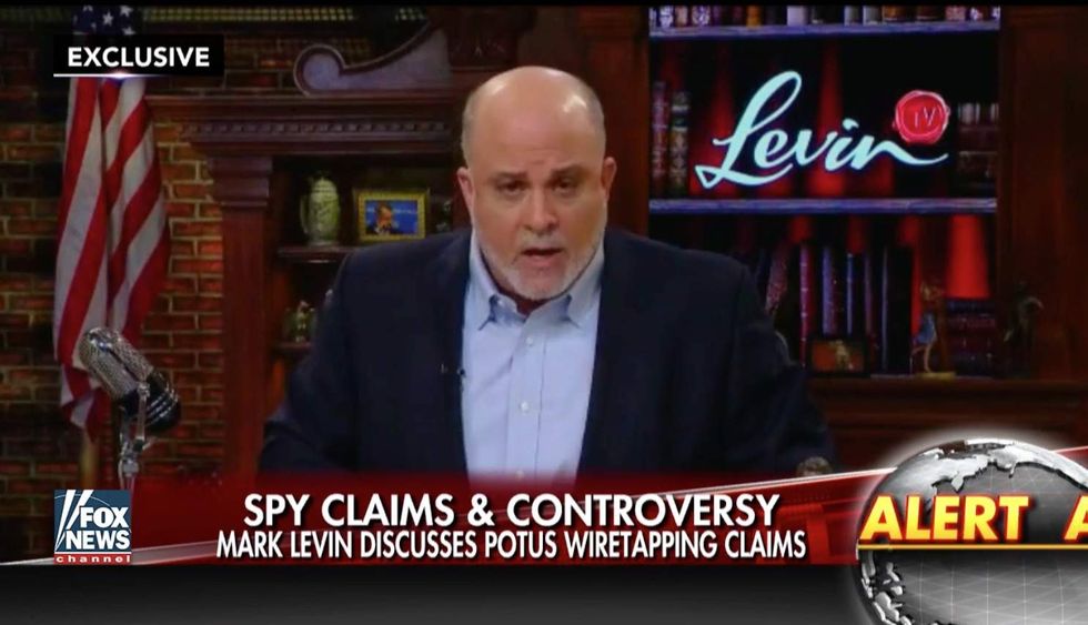 Watch: Mark Levin absolutely destroys Obama over allegations that he wiretapped Trump