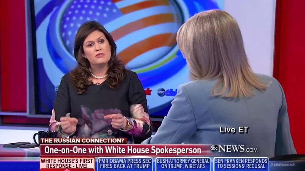 Watch: Trump spox schools Martha Raddatz over mainstream media's double standard on anonymous sources