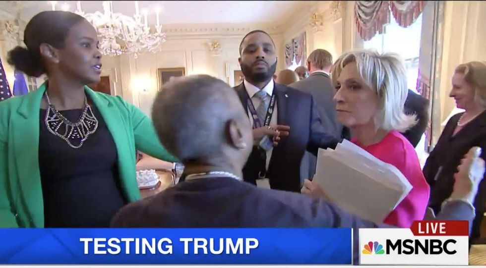 Watch: MSNBC's Andrea Mitchell thrown out of Tillerson meeting while asking about Russia