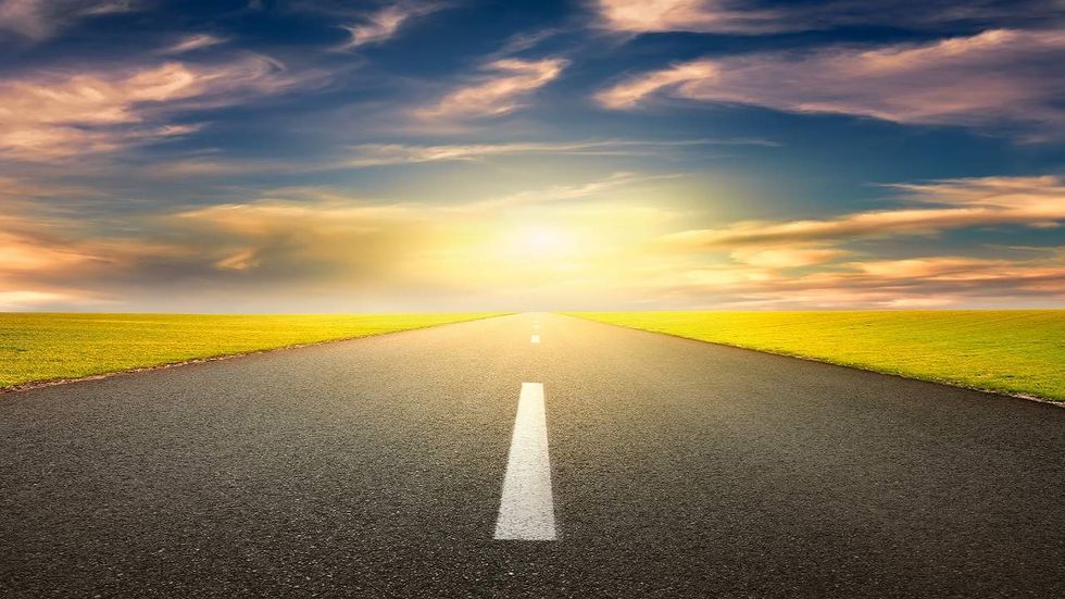 Are the past and present vague shadows compared to a bright future?
