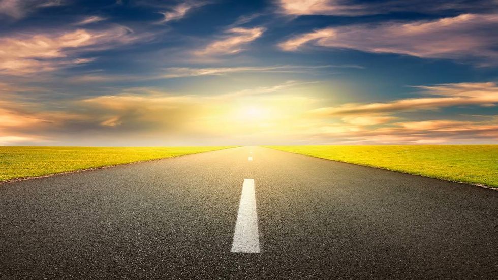 Are the past and present vague shadows compared to a bright future?