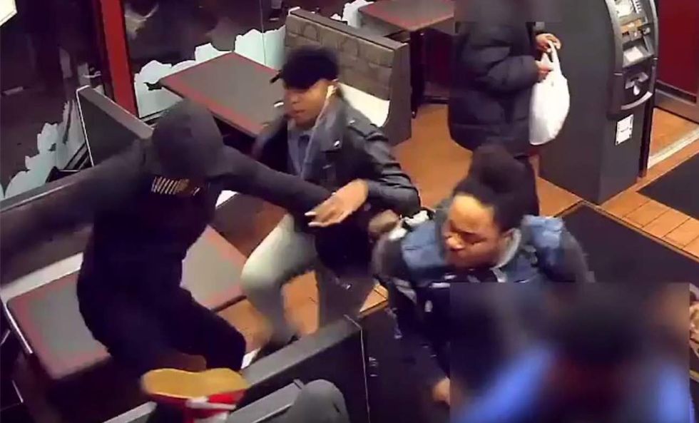 Gang of thugs brutally beat up man after he offers to help pay for their meal