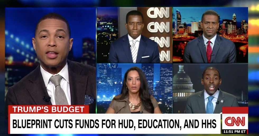 CNN panel explodes over the effect of Trump's budget on black communities