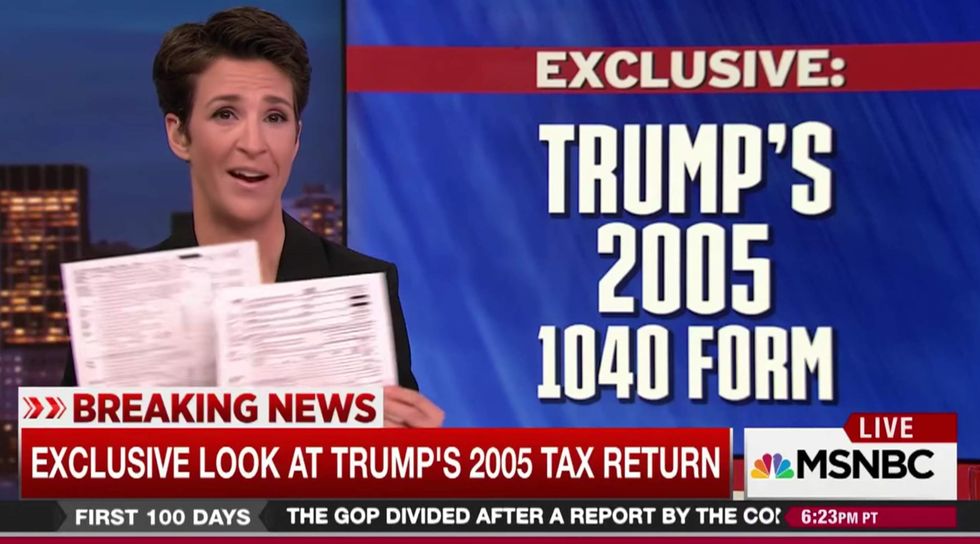 Rachel Maddow's ratings plummet after her big Trump tax 'scoop' failed miserably