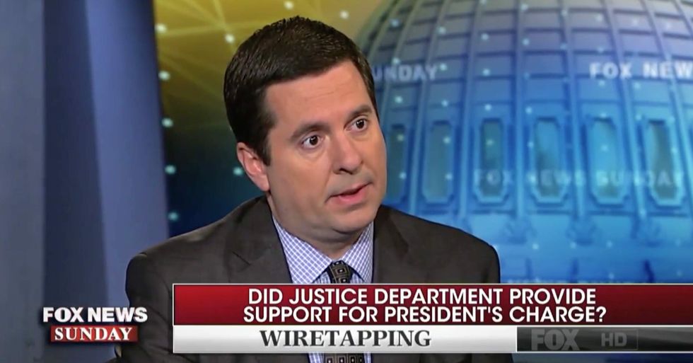 House intel chairman drops bomb on Dem narrative that Trump campaign colluded with Russia