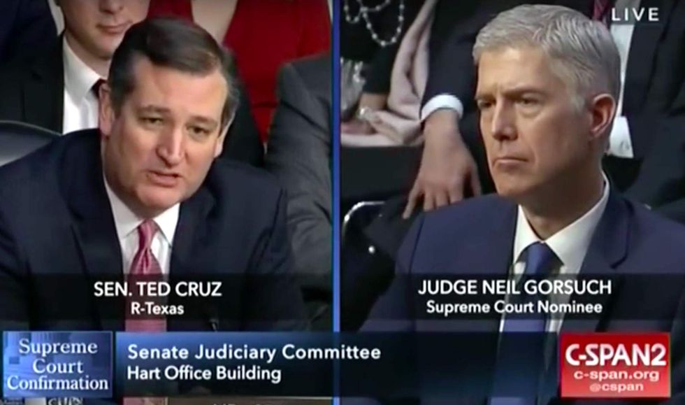 Ted Cruz slams Democrats' hypocrisy during Gorsuch confirmation hearing