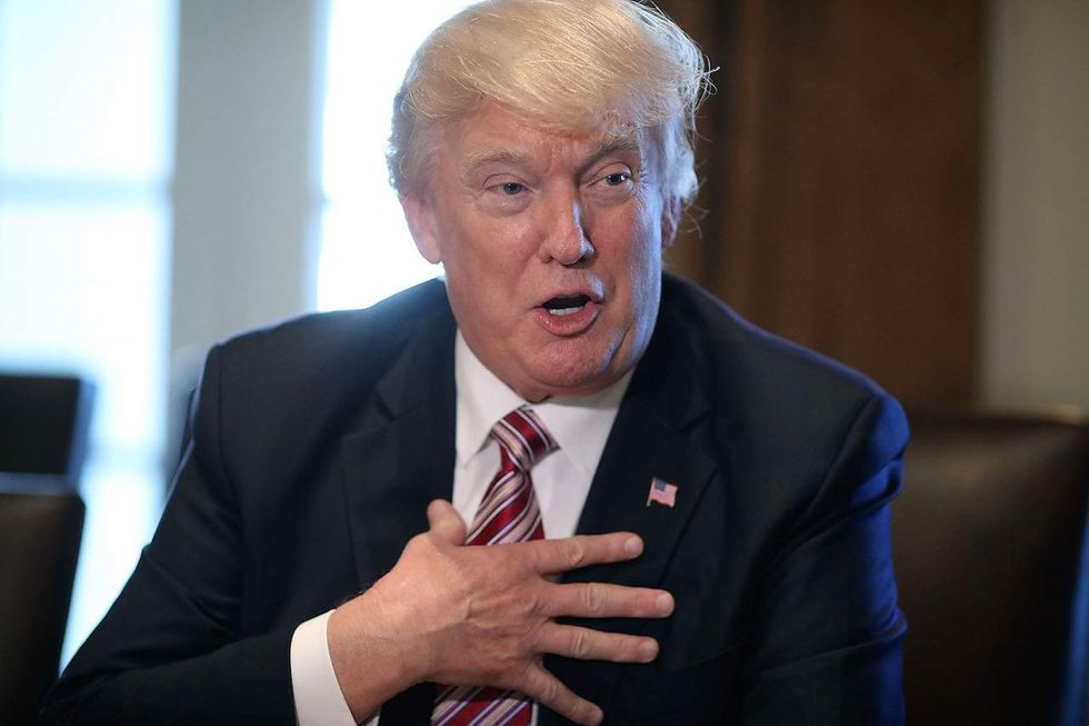 Trump tells reporter: ‘I can’t be doing so badly, because I’m president, and you’re not’