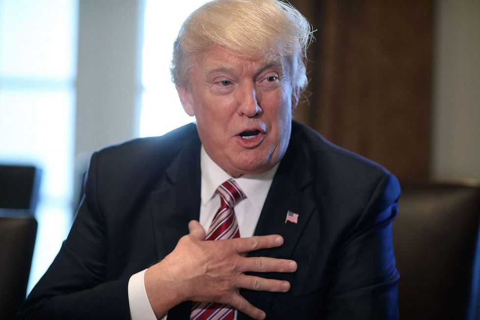 Trump tells reporter: ‘I can’t be doing so badly, because I’m president, and you’re not’