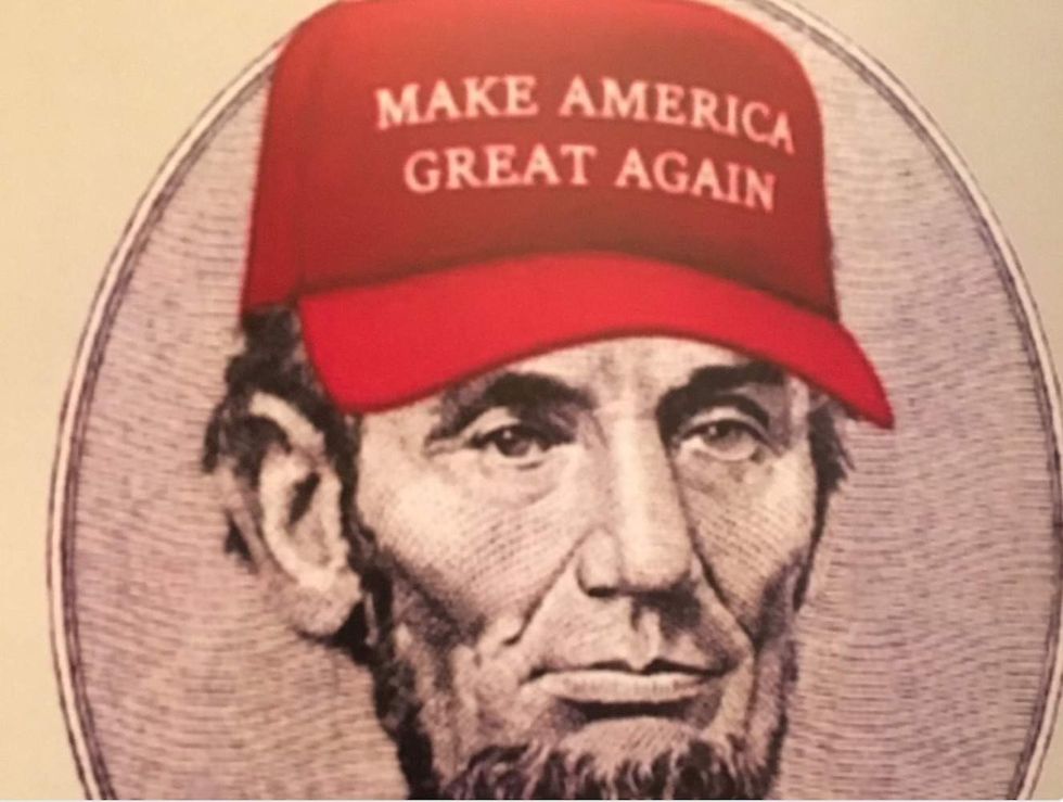 Chelsea Clinton triggered by Abe Lincoln in 'MAGA' hat — gets trolled with hilarious responses