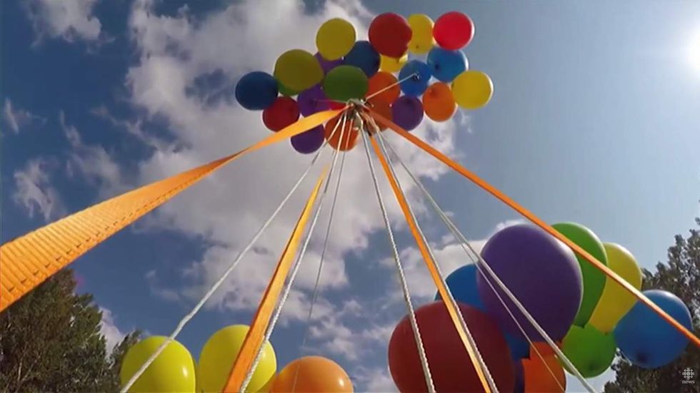 Watch: Man floats away in ‘unconscionably stupid’ balloon chair stunt — judge lays down the law