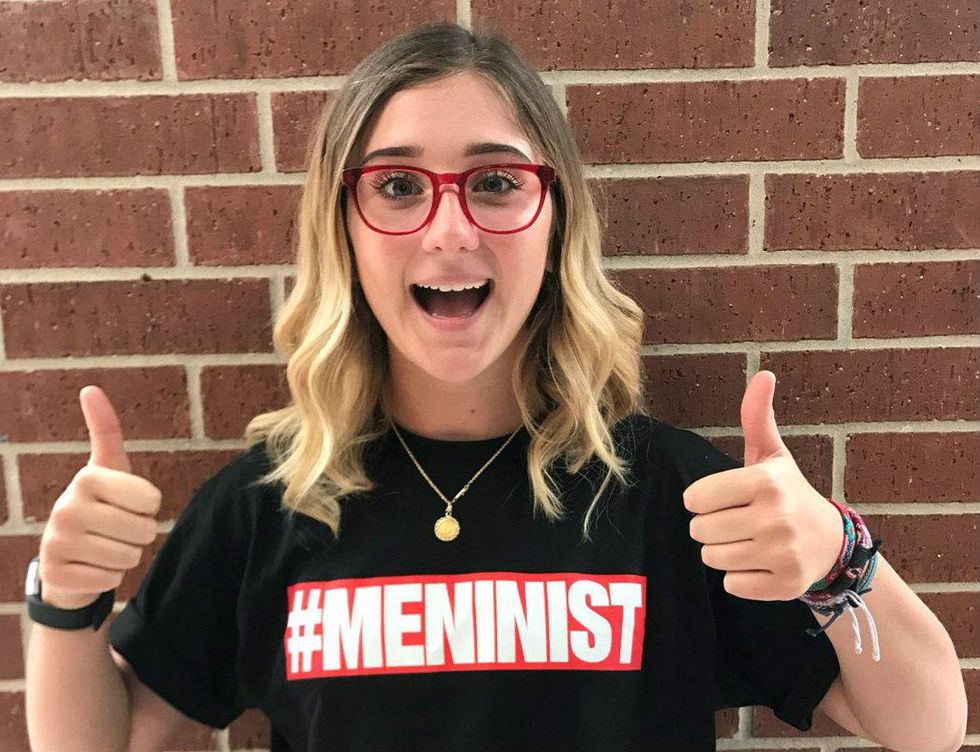 Girl sets out to show how intolerant feminists are, and is quickly proven right