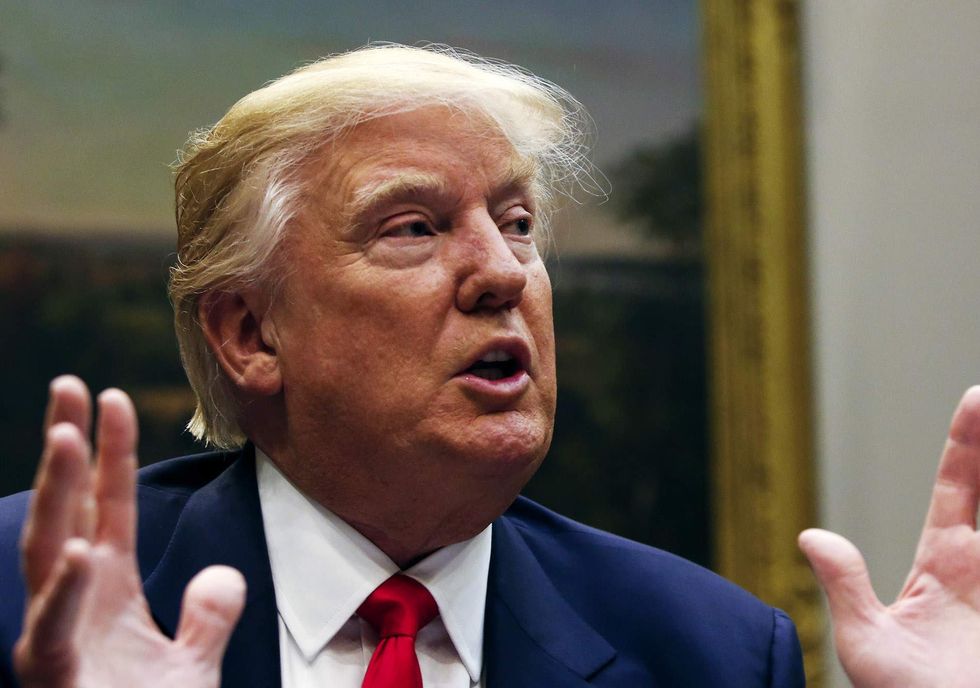 Trump tweets hit Hillary on Russia, blame Freedom Caucus for bill failure