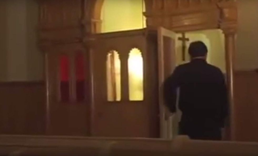 'Masculinity Confession Booth' lets college students disclose 'sins' of 'hypermasculinity'