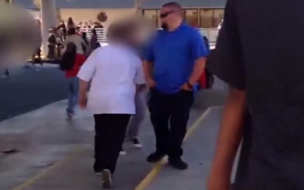 Student fistfight caught on video — along with administrator who stands there and fails to intervene
