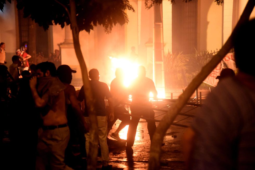 Watch: Rioters storm capitol in Paraguay, set fire to Congress