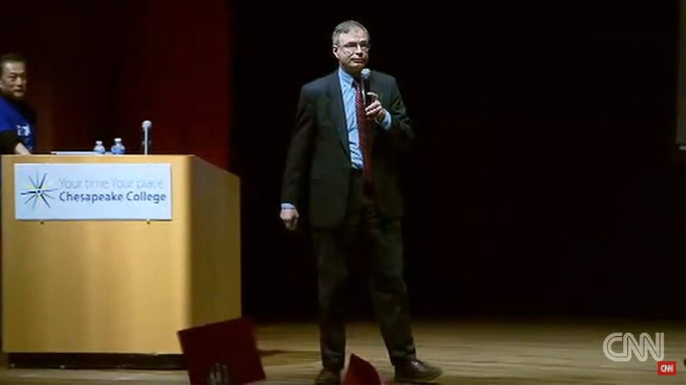 Liberals harass GOP congressman at rowdy town hall meeting — then he fights back