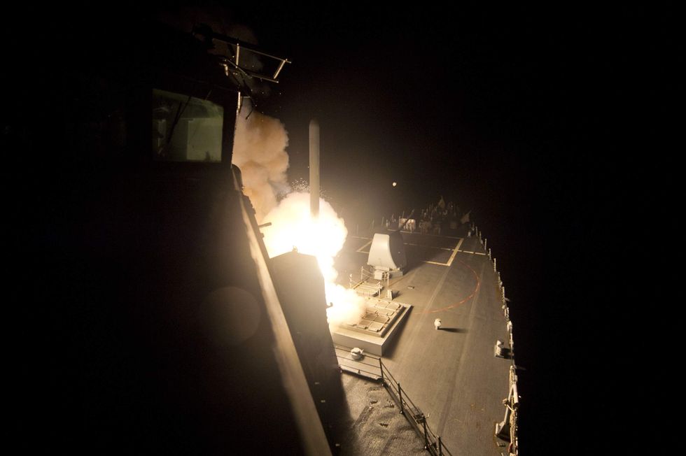 U.S. military launches tomahawk cruise missile attack against Syria