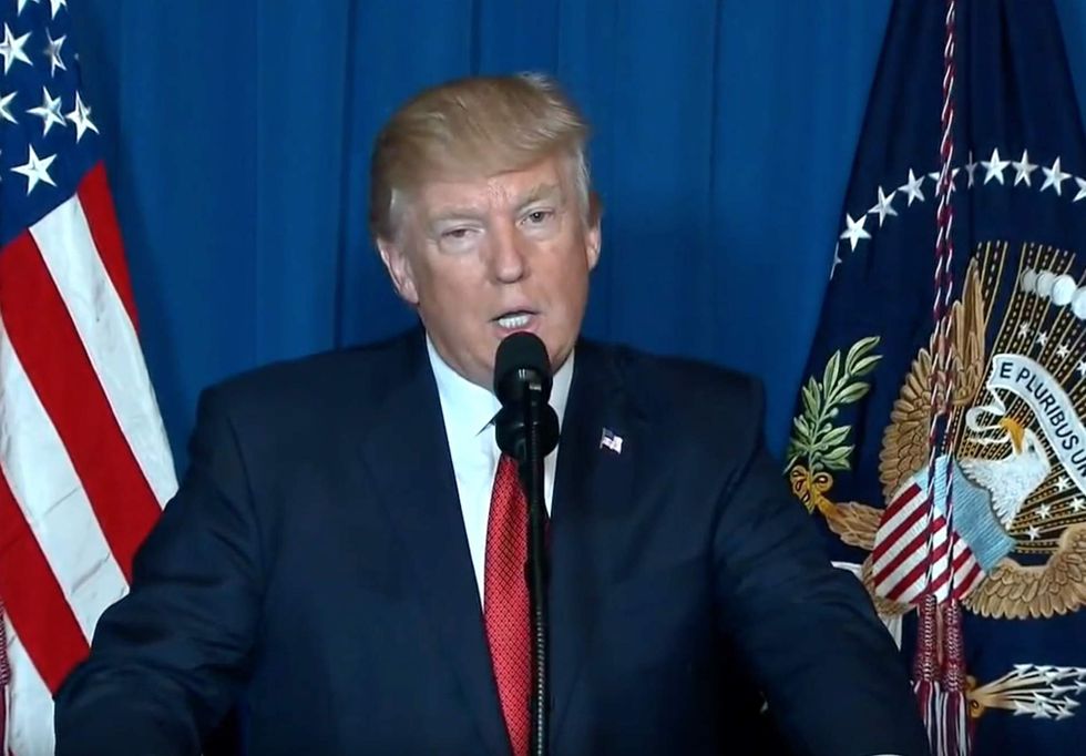 President Trump explains why he ordered military strike on Syria in video statement