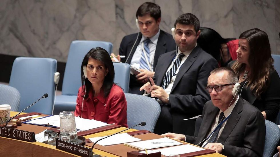 According to Nikki Haley the strike on Syria was due to Assad's 'arrogance