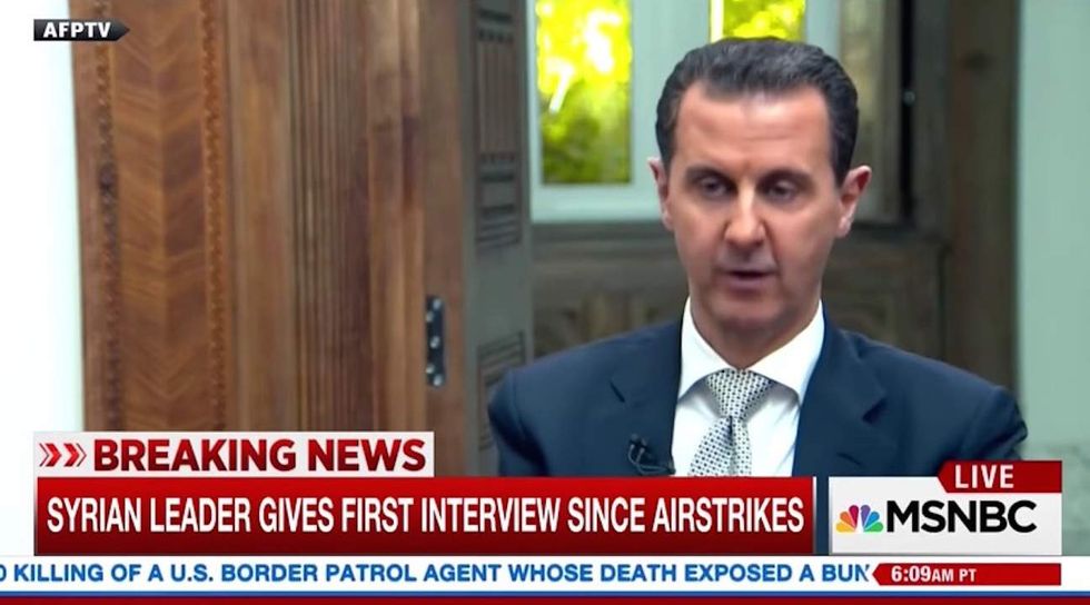 Assad claims chemical weapons attack was a ‘fabrication’