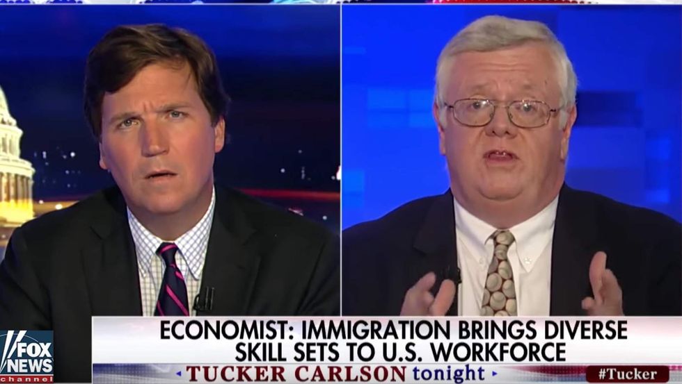 Tucker Carlson debates economist who says immigration is good for the economy