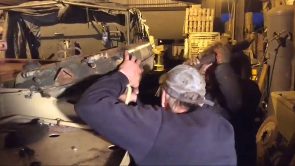 Watch: UK man buys old Iraqi tank on eBay — and what he finds inside is truly amazing