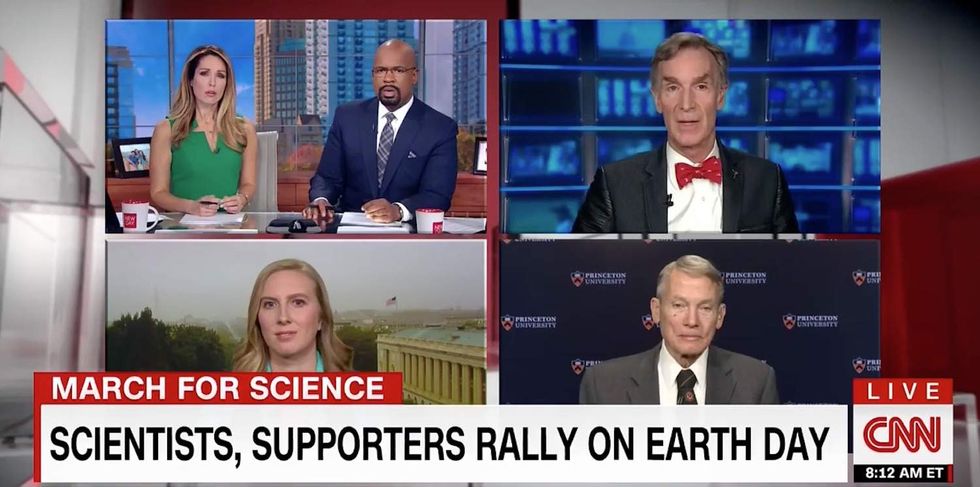 Watch: Bill Nye blows gasket when a real scientist schools him on facts about 'climate change
