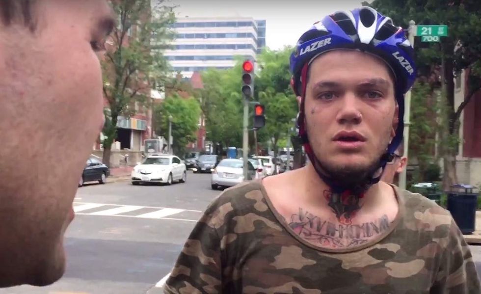 Punk caught on video punching conservative reporter during antifa protest. Here's what happens next.